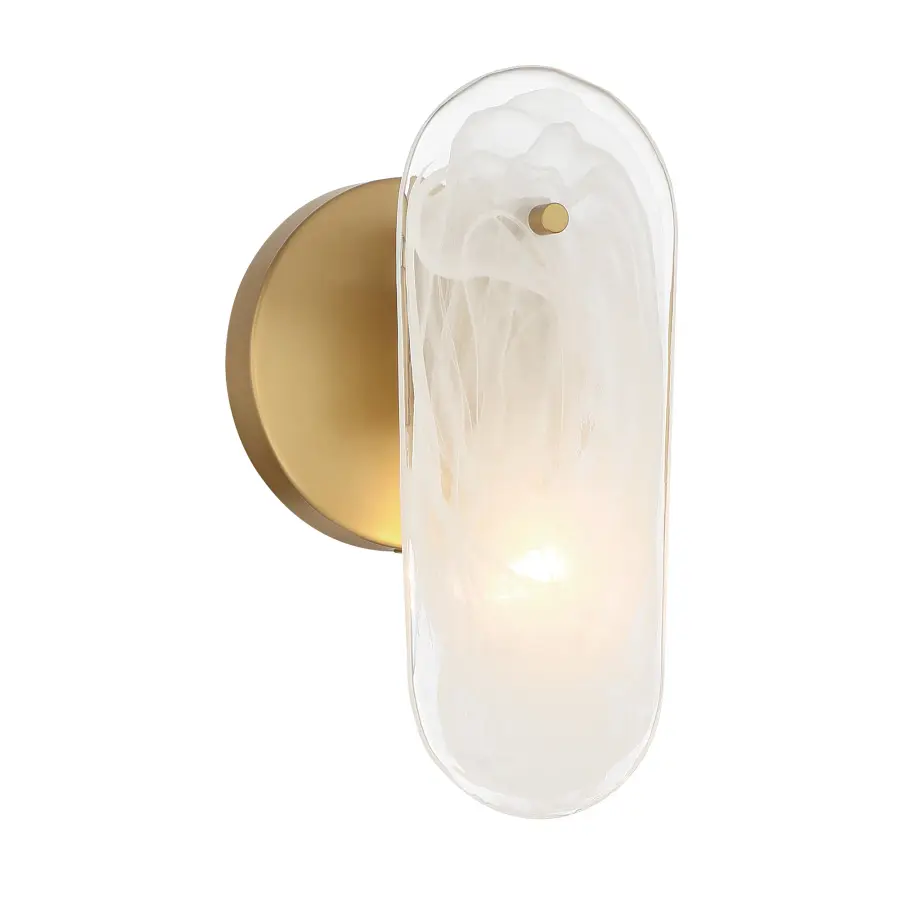 Oldmill 9.75" Legacy Brass Wall Sconce with Alabaster Glass - Image 7