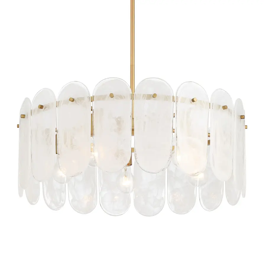 Oldmill 25" 5-Light Pendant in Legacy Brass - Image 1