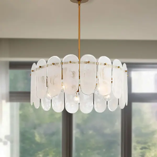Oldmill 25" 5-Light Pendant in Legacy Brass - Image 4