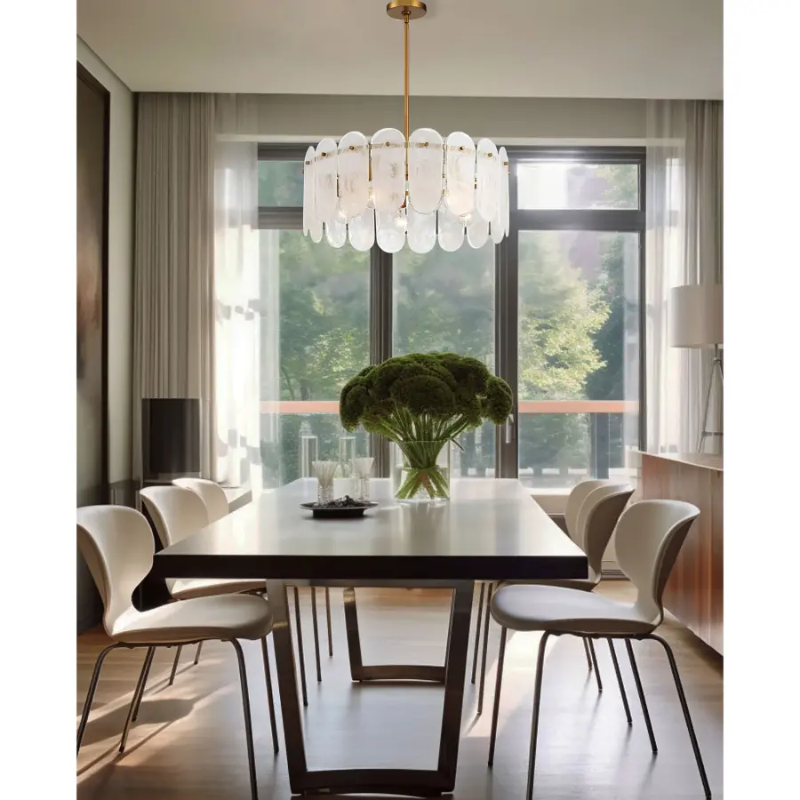 Oldmill 25" 5-Light Pendant in Legacy Brass - Image 5