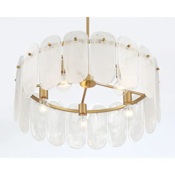 Oldmill 25" 5-Light Pendant in Legacy Brass - Image 7