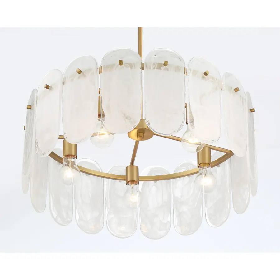 Oldmill 25" 5-Light Pendant in Legacy Brass - Image 7
