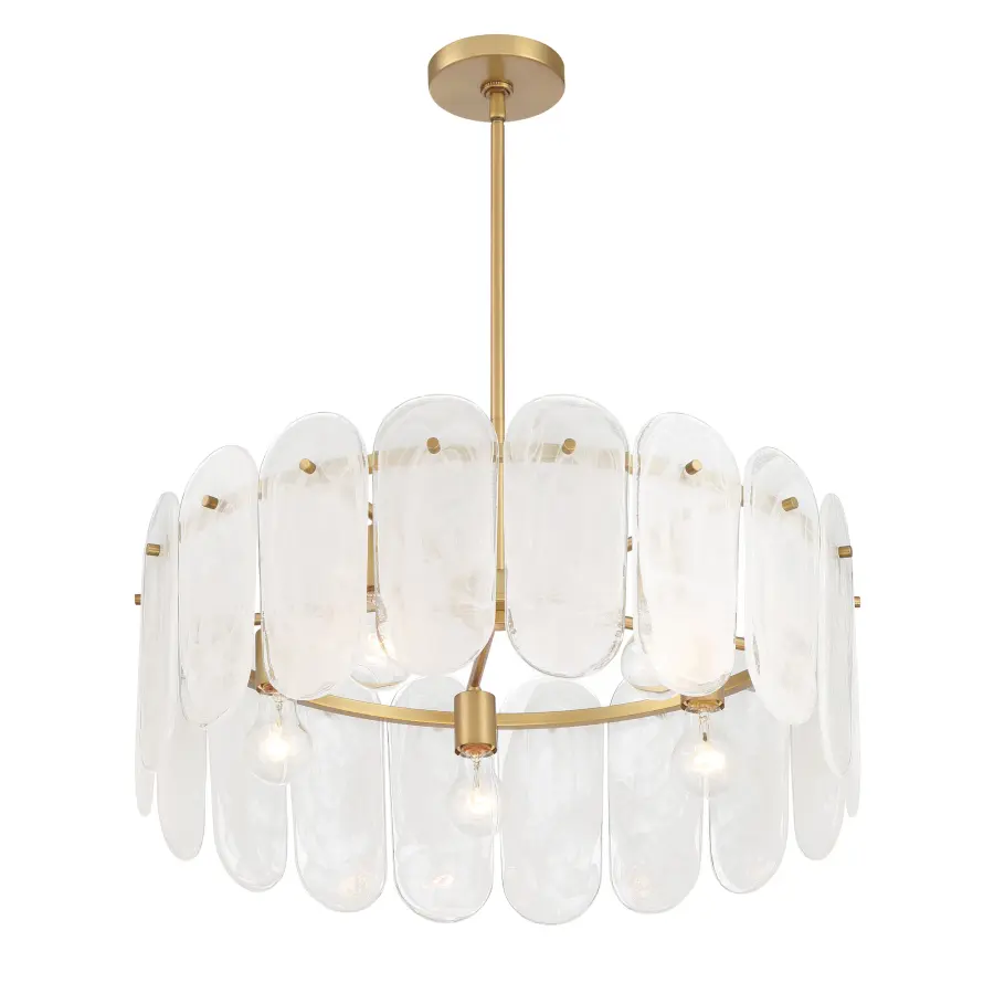 Oldmill 25" 5-Light Pendant in Legacy Brass - Image 8