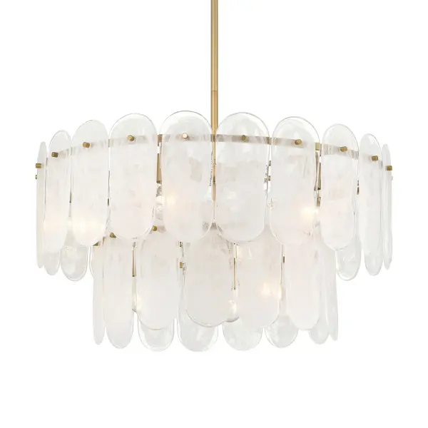 Oldmill 30" 9-Light Pendant in Legacy Brass - Image 1