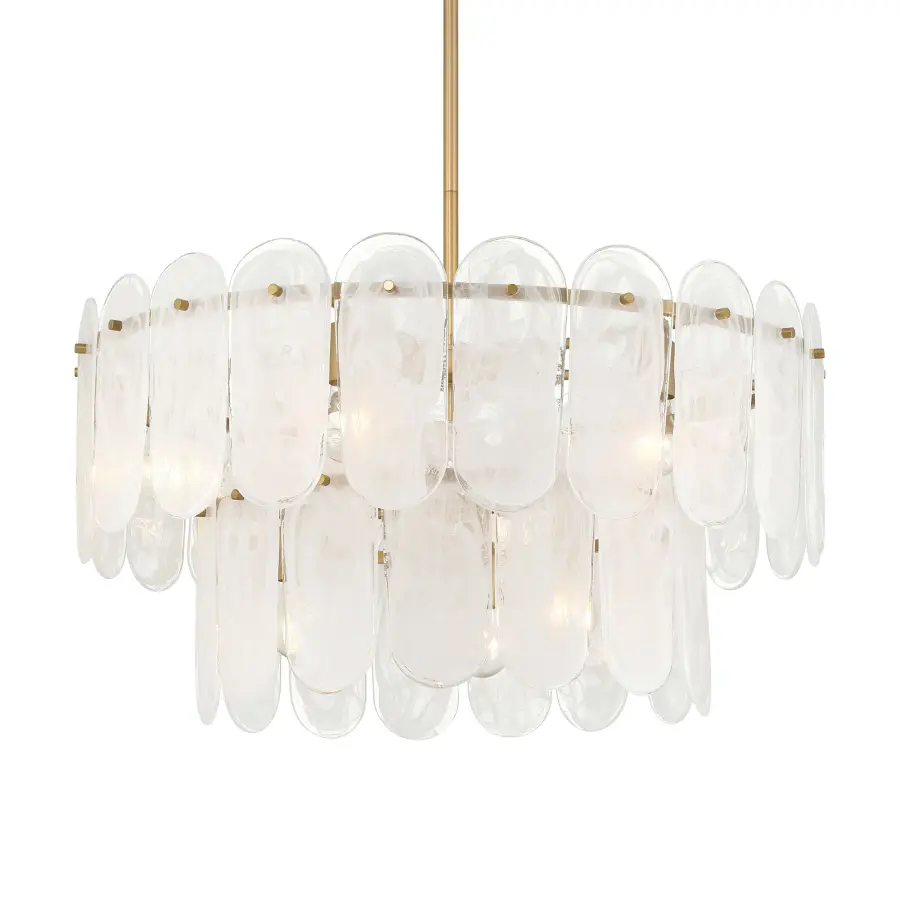 Oldmill 30" 9-Light Pendant in Legacy Brass - Image 1