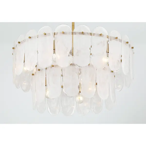 Oldmill 30" 9-Light Pendant in Legacy Brass - Image 7