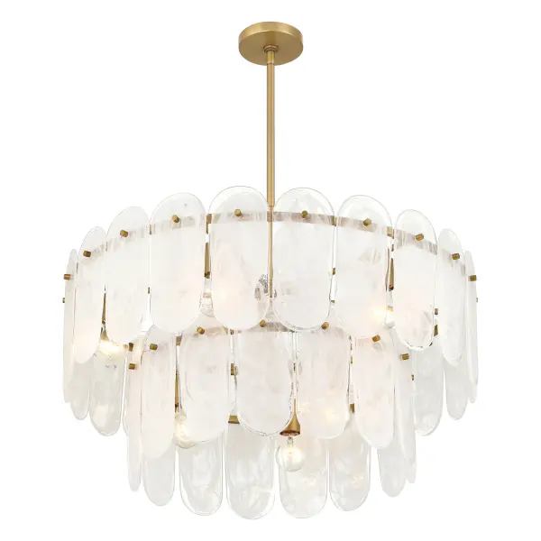 Oldmill 30" 9-Light Pendant in Legacy Brass - Image 8
