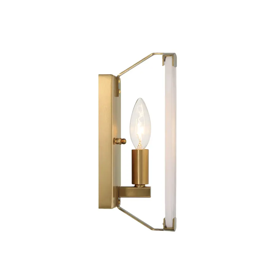 Glowstone 10" Wall Sconce in Legacy Brass - Image 2