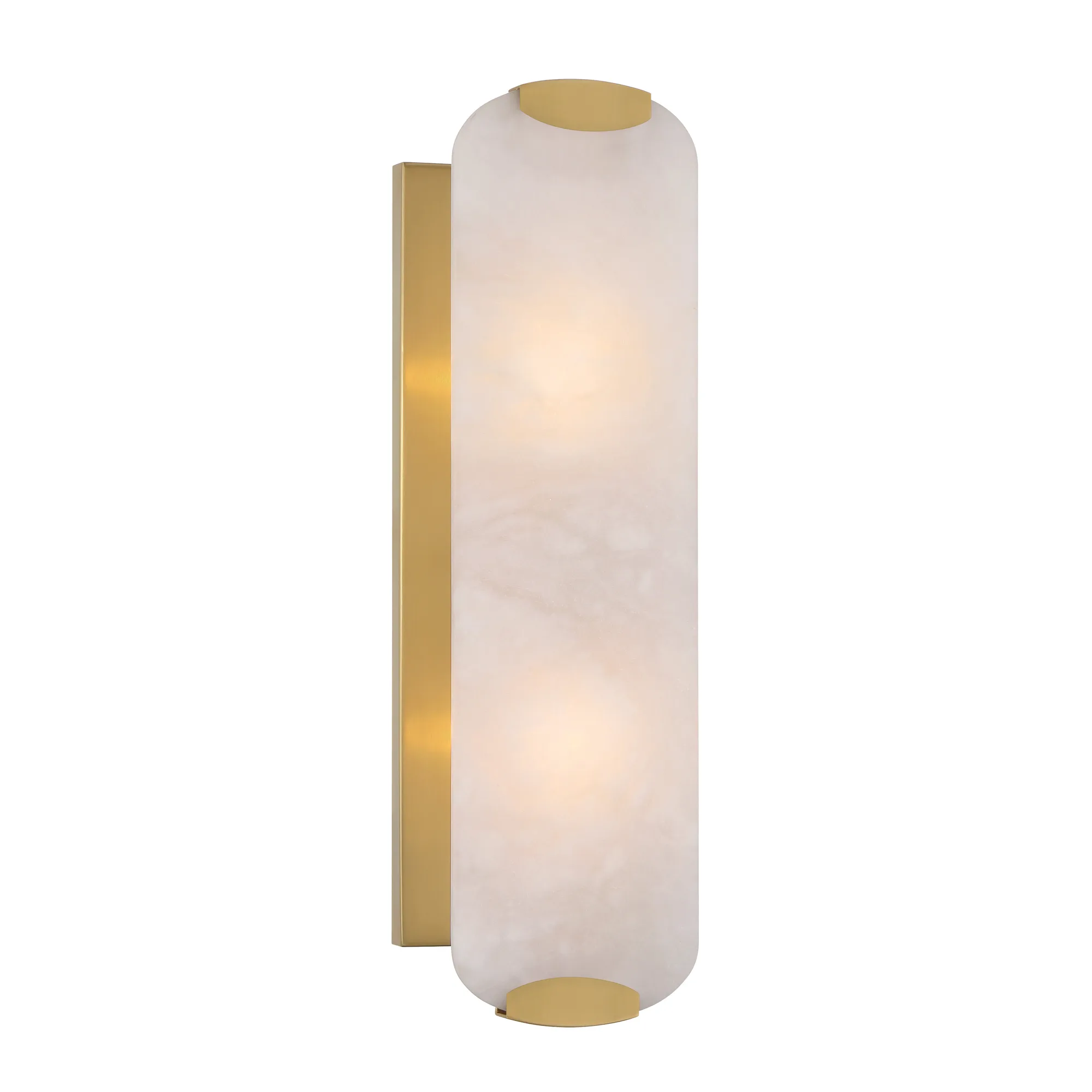 Glowstone 18" Legacy Brass Wall Sconce with Alabaster