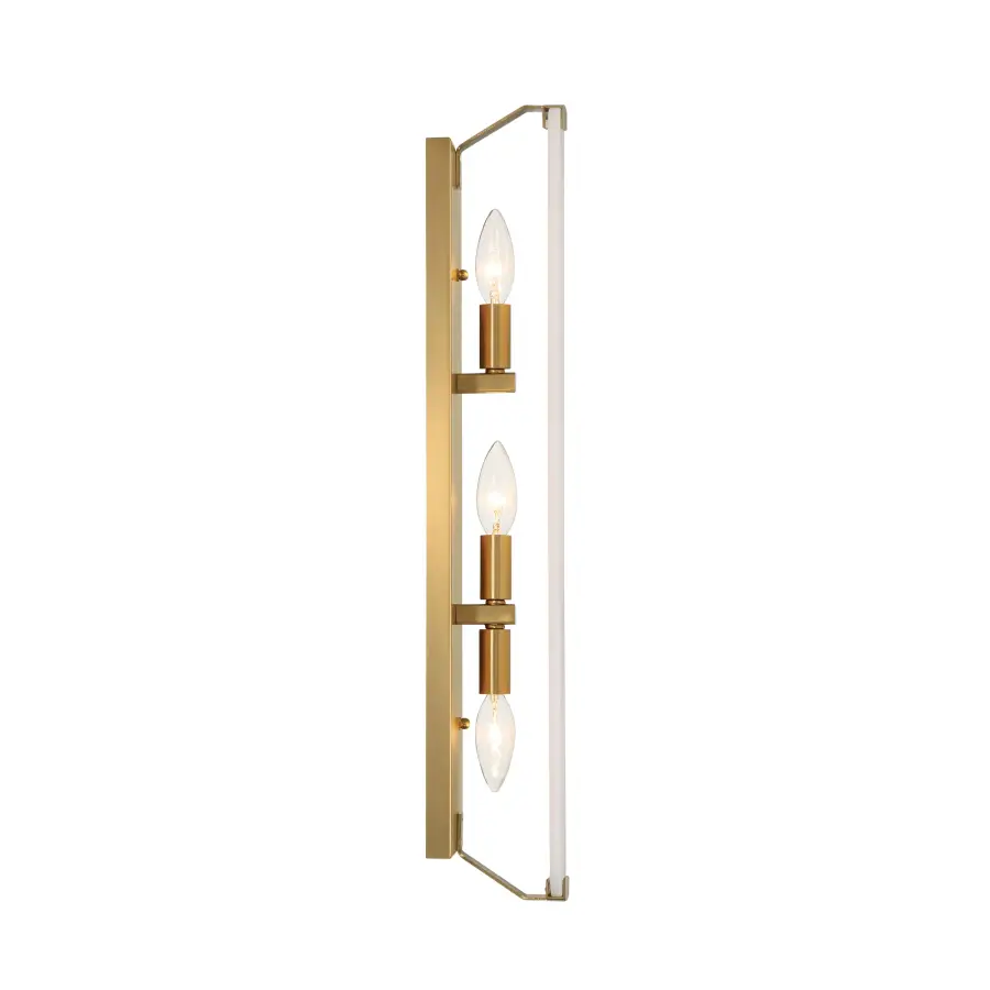 Glowstone 24" 3-Light Wall Sconce in Legacy Brass - Image 2
