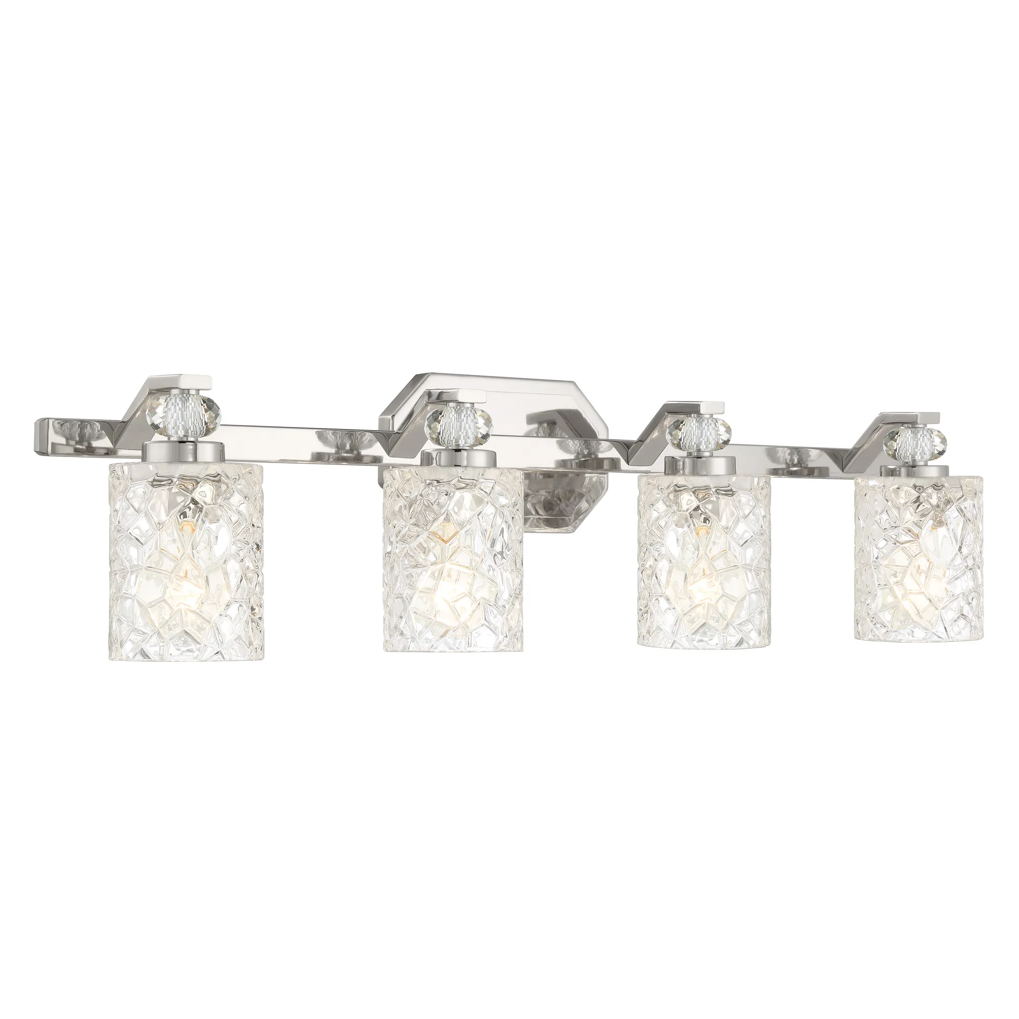 Crystal Kay 4-Light Bath Vanity in Chrome