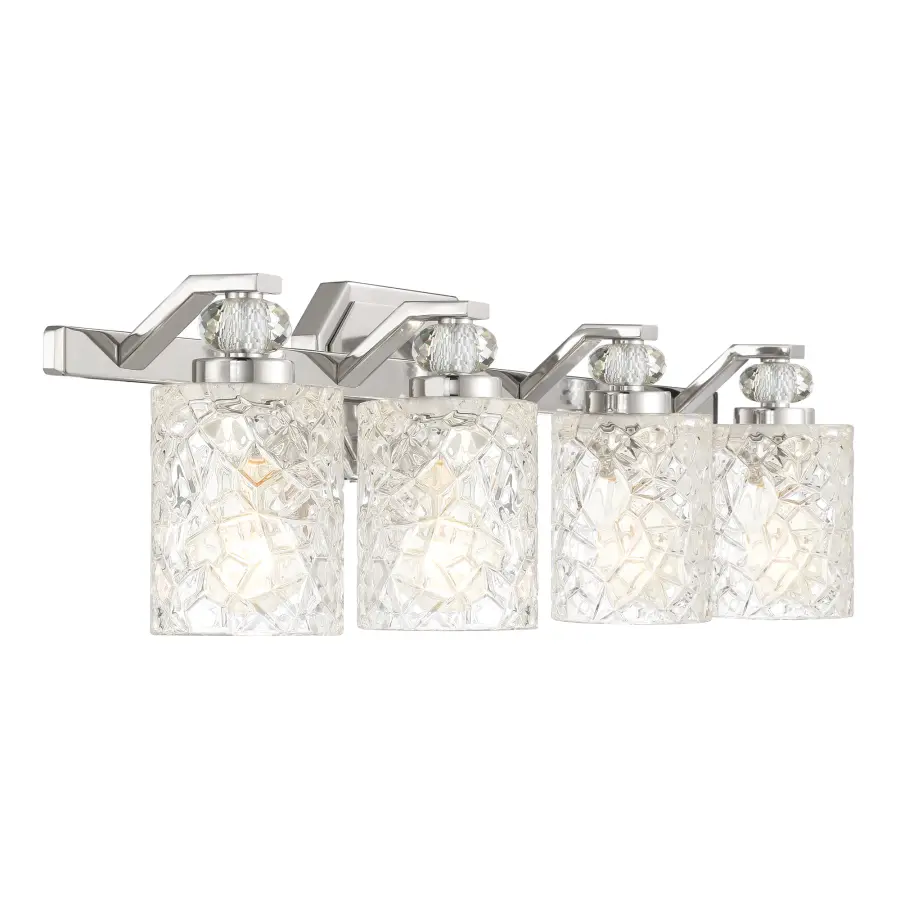 Crystal Kay 4-Light Bath Vanity in Chrome - Image 2