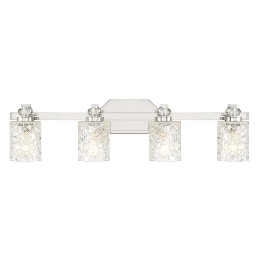 Crystal Kay 4-Light Bath Vanity in Chrome - Image 5