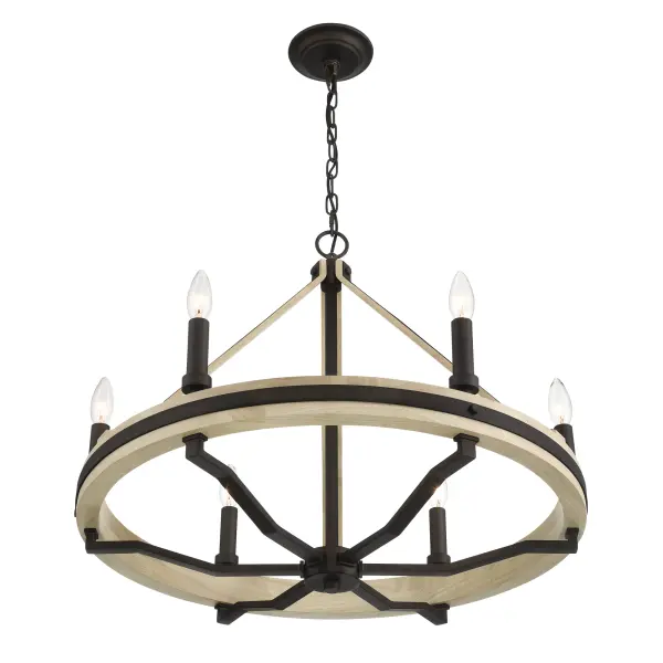 Sonoma 26" 6-Light Chandelier in Dark Bronze - Image 7
