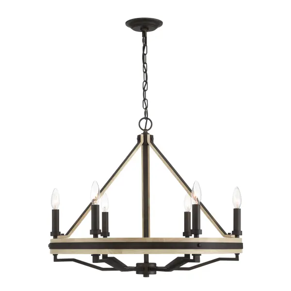 Sonoma 26" 6-Light Chandelier in Dark Bronze - Image 9
