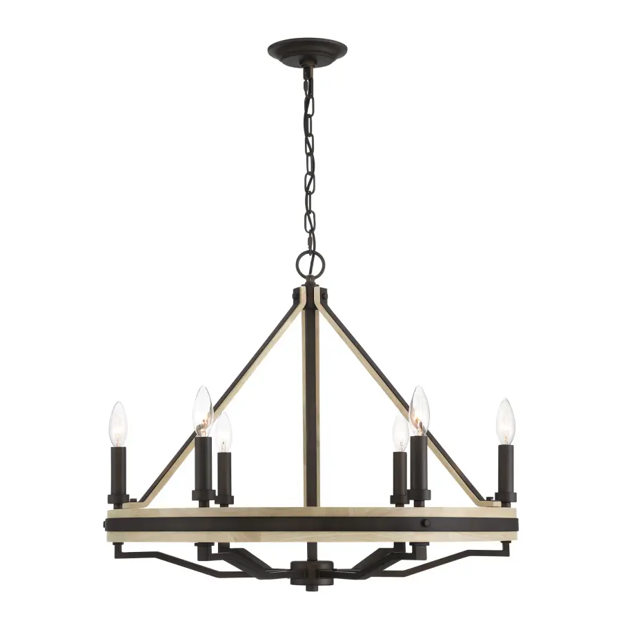 Sonoma 26" 6-Light Chandelier in Dark Bronze - Image 9