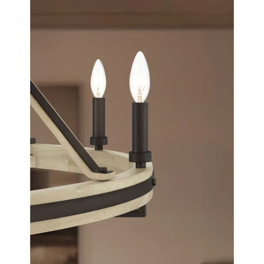 Sonoma 34" 8-Light Chandelier in Dark Bronze - Image 6
