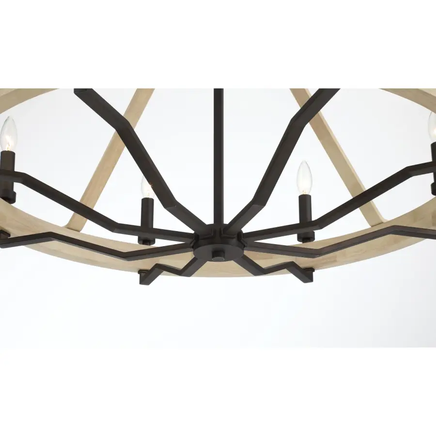 Sonoma 34" 8-Light Chandelier in Dark Bronze - Image 7