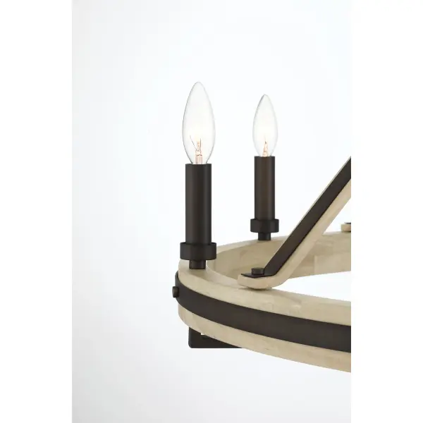Sonoma 34" 8-Light Chandelier in Dark Bronze - Image 8