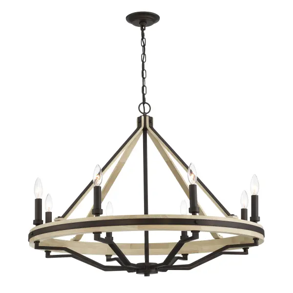 Sonoma 34" 8-Light Chandelier in Dark Bronze - Image 9