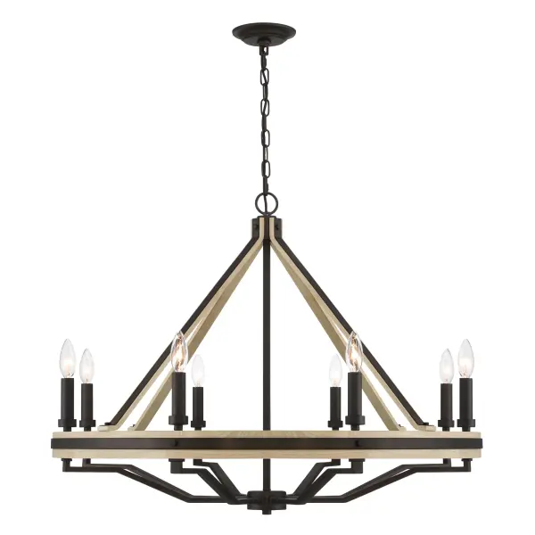 Sonoma 34" 8-Light Chandelier in Dark Bronze - Image 10