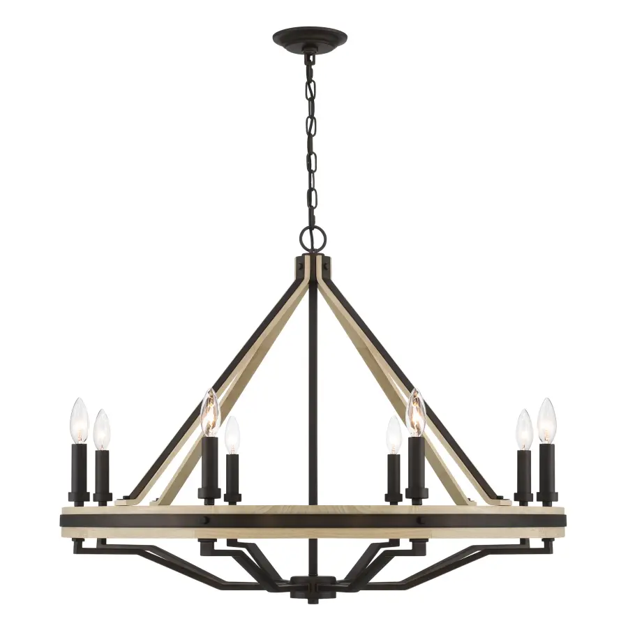 Sonoma 34" 8-Light Chandelier in Dark Bronze - Image 10