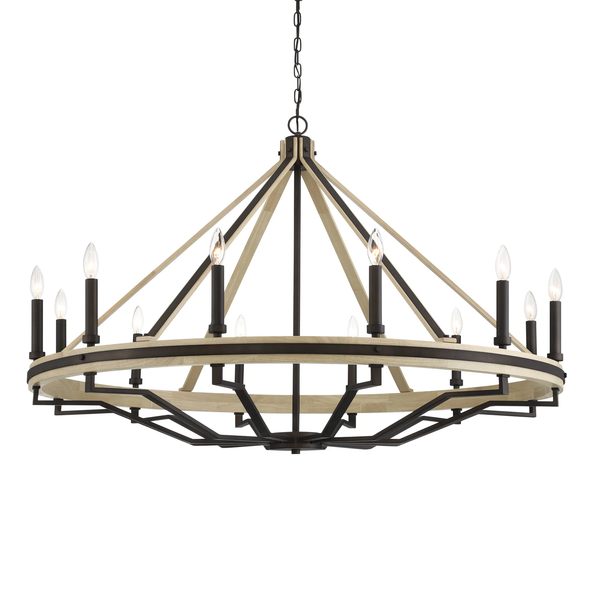 Sonoma 47.75" 12-Light Chandelier in Dark Bronze