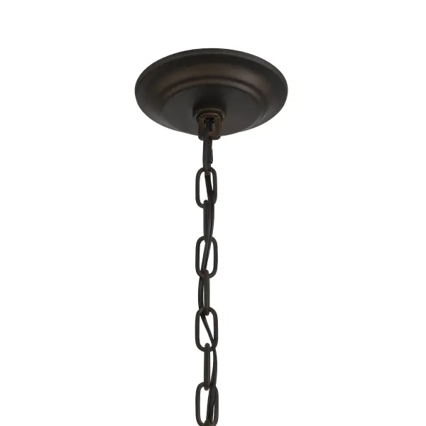 Rustic Elegance: Expansive 12-Light Chandelier with Natural Wood Accents - Image 6