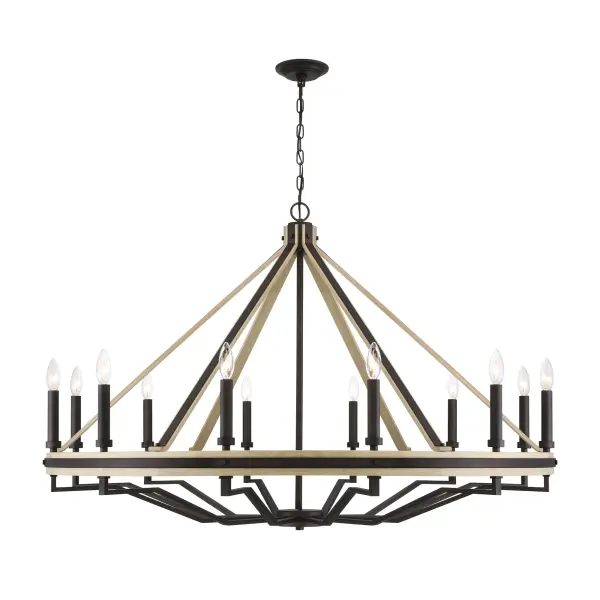 Sonoma 47.75" 12-Light Chandelier in Dark Bronze - Image 9
