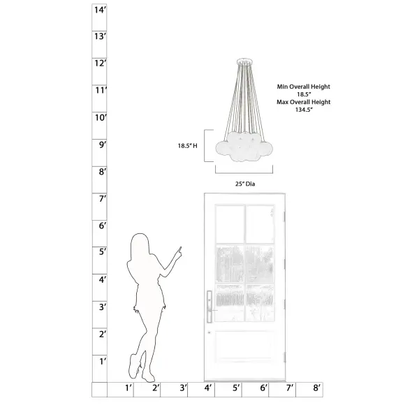 The Langford pendant combines transitional elegance with contemporary flair through its Legacy Brass finish and art glass shades. At 25 inches wide, it provides substantial presence perfect for dining rooms and kitchen islands. - alternate view