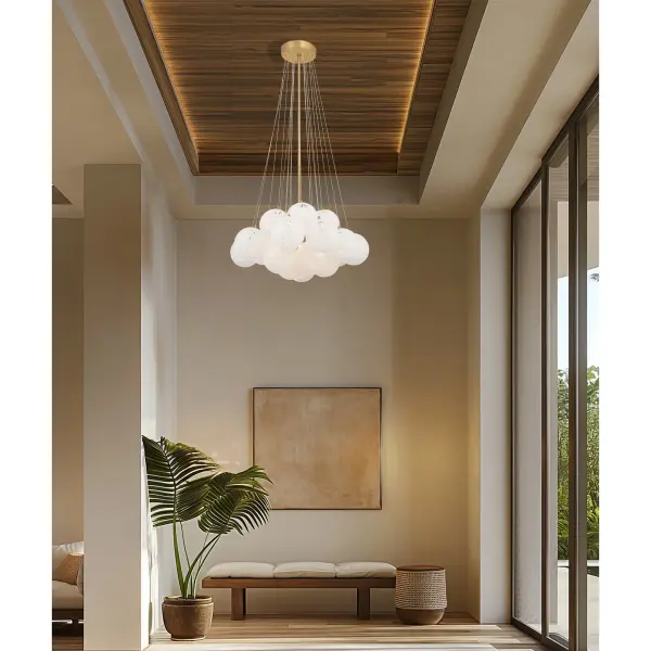 Langford 25" 5-Light Pendant in Legacy Brass - Image 4