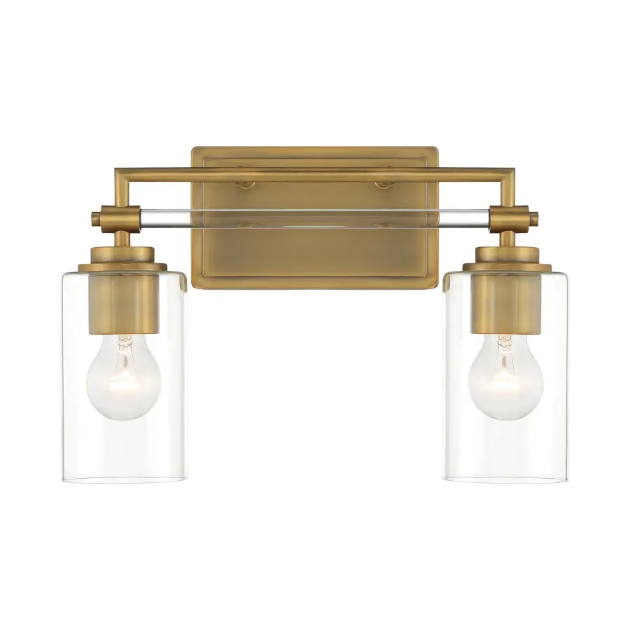 Binsly 2-Light Bath Vanity in Aged Brass - Image 5