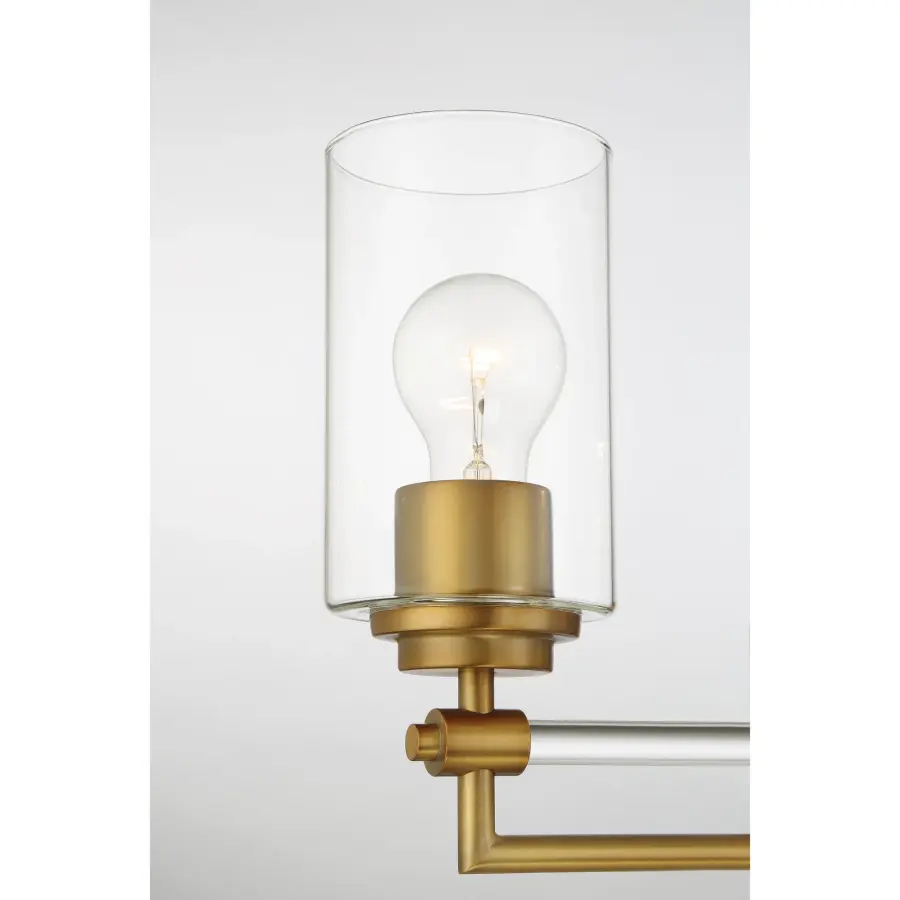 Binsly 3-Light Bath Vanity in Aged Brass - Image 2