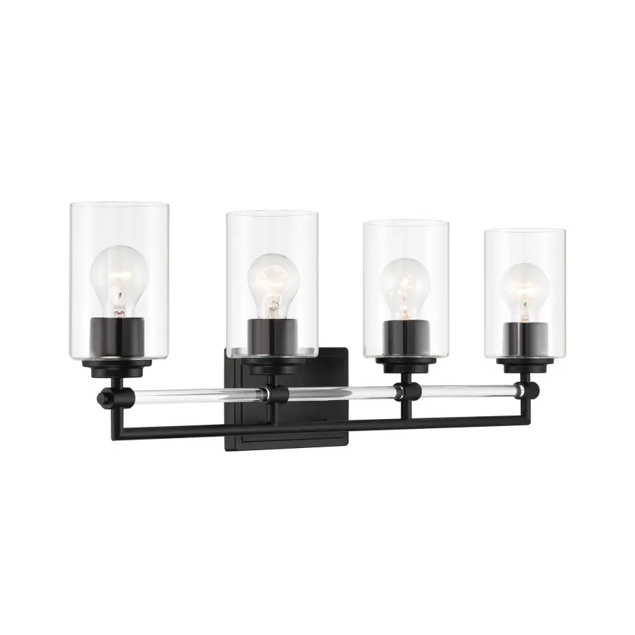 Binsly 4-Light Bath Vanity in Coal Black - Image 3