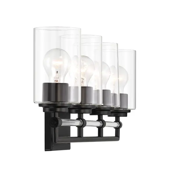 Binsly 4-Light Bath Vanity in Coal Black - Image 4