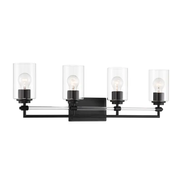 Binsly 4-Light Bath Vanity in Coal Black - Image 5