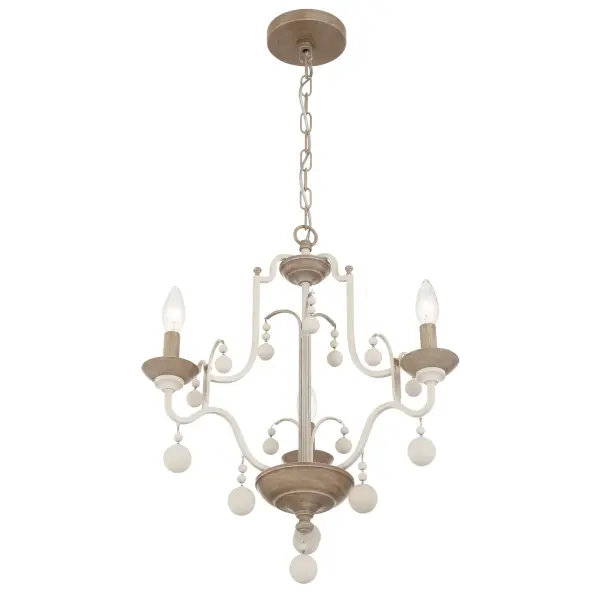 Charming Coastal-Farmhouse Semi-Flush with Warm Wood Accents - Image 3