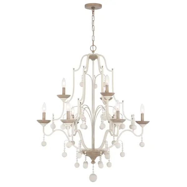 Rustic Elegance Meets Coastal Charm in This 9-Light Statement Piece - Image 2