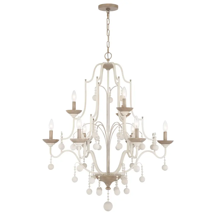 Rustic Elegance Meets Coastal Charm in This 9-Light Statement Piece - Image 2