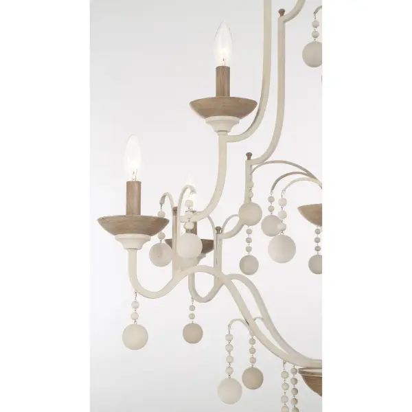 Rustic Elegance Meets Coastal Charm in This 9-Light Statement Piece - Image 3