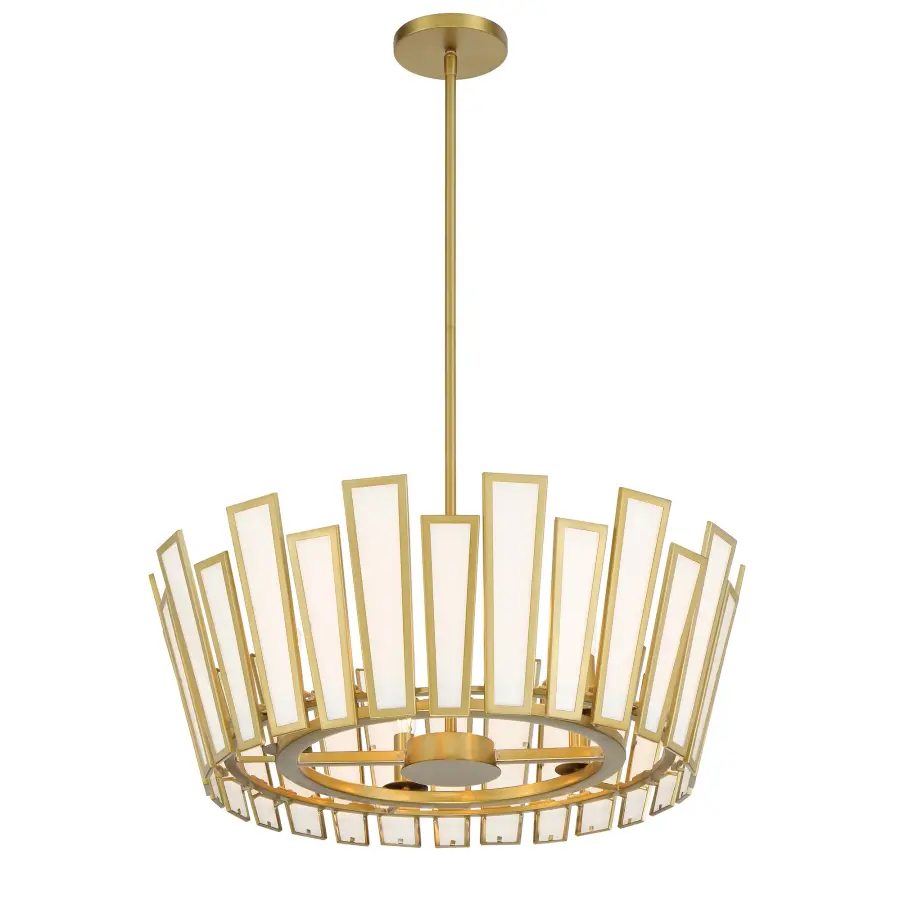 Ricochet 5-Light Pendant in Soft Brass - Image 4