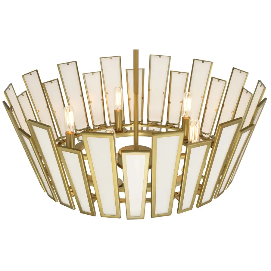 Ricochet 5-Light Pendant in Soft Brass - Image 5