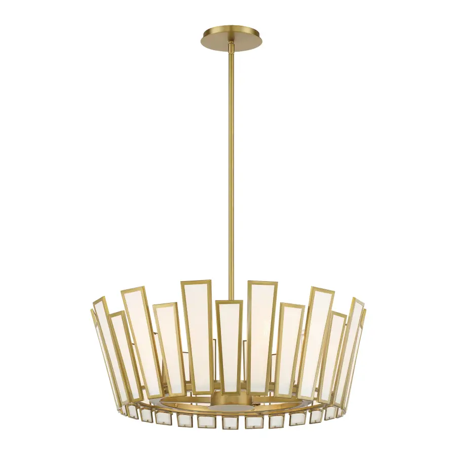 Ricochet 5-Light Pendant in Soft Brass - Image 6