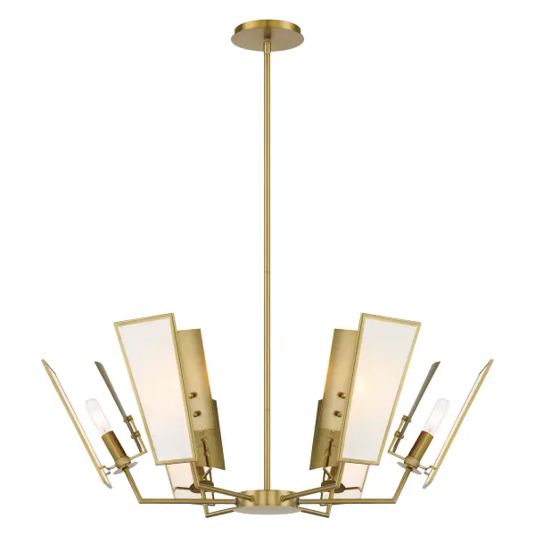 Ricochet 6-Light Chandelier in Soft Brass - Image 1