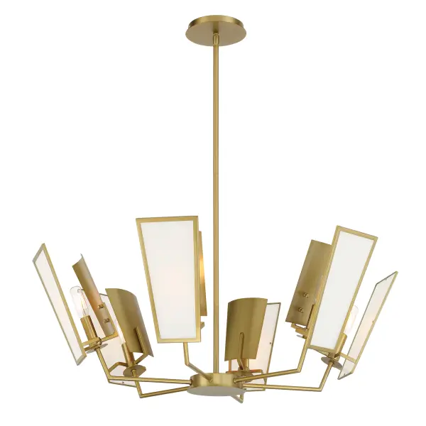 Ricochet 6-Light Chandelier in Soft Brass - Image 2