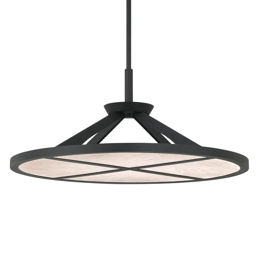 Stiles 28" LED Pendant in Sand Coal Black - Image 1