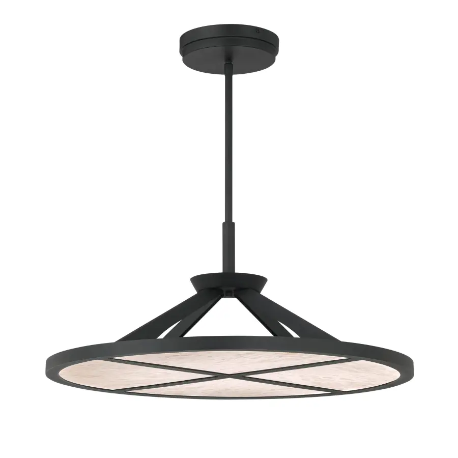 Stiles 28" LED Pendant in Sand Coal Black - Image 4