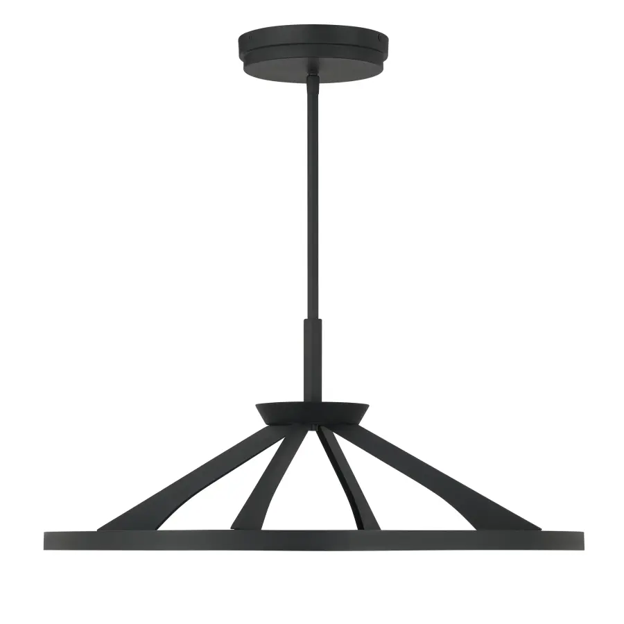 Stiles 28" LED Pendant in Sand Coal Black - Image 5
