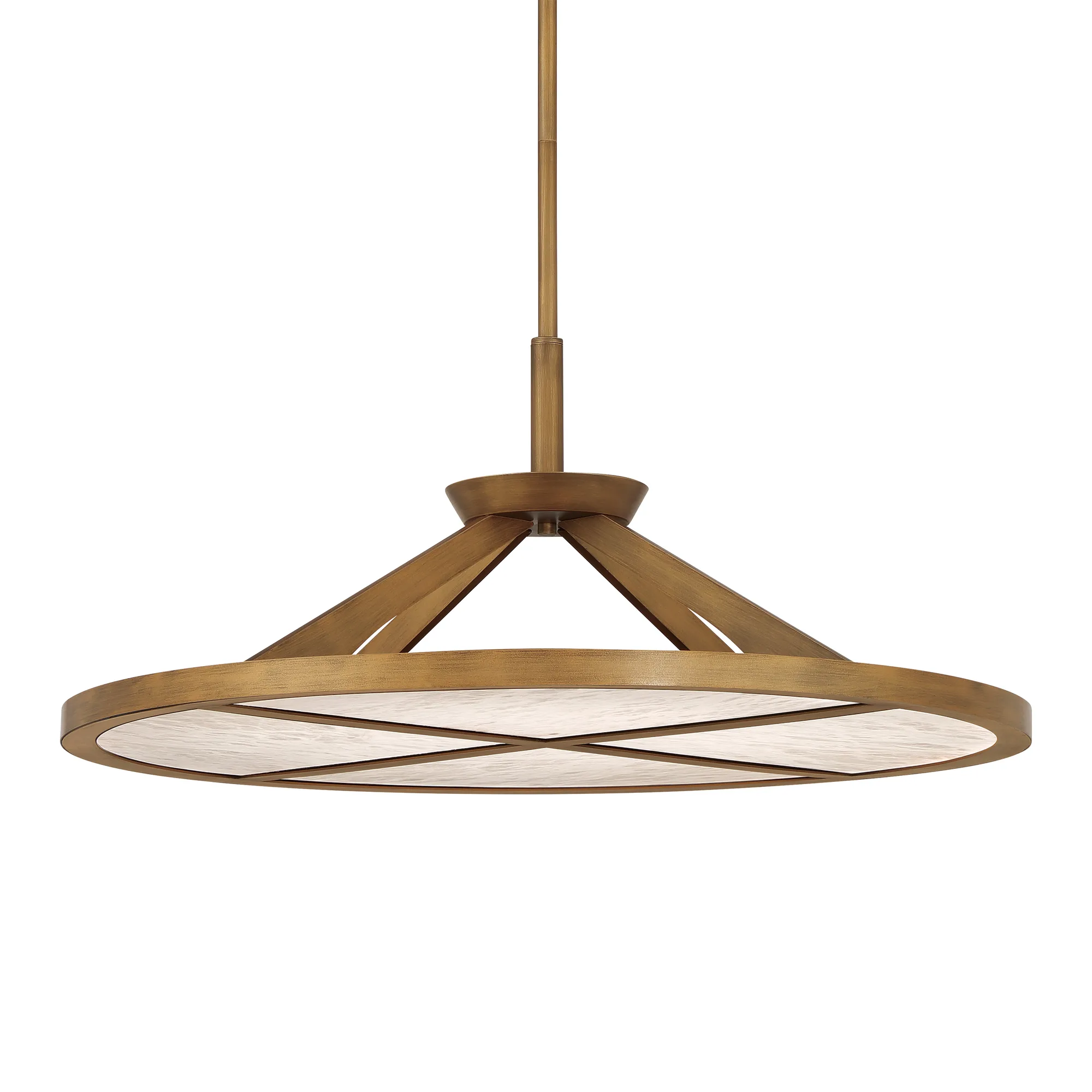 Stiles 28" LED Pendant in Ashen Gold