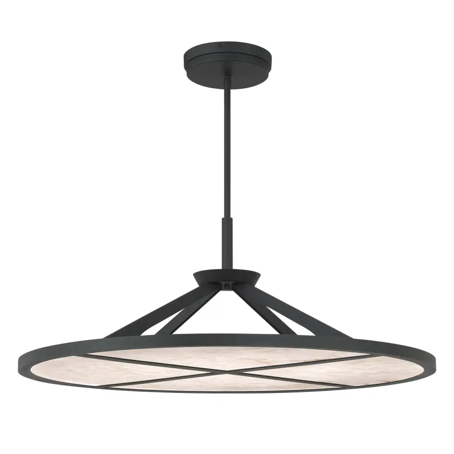 Stiles 36" LED Pendant in Sand Coal Black - Image 1